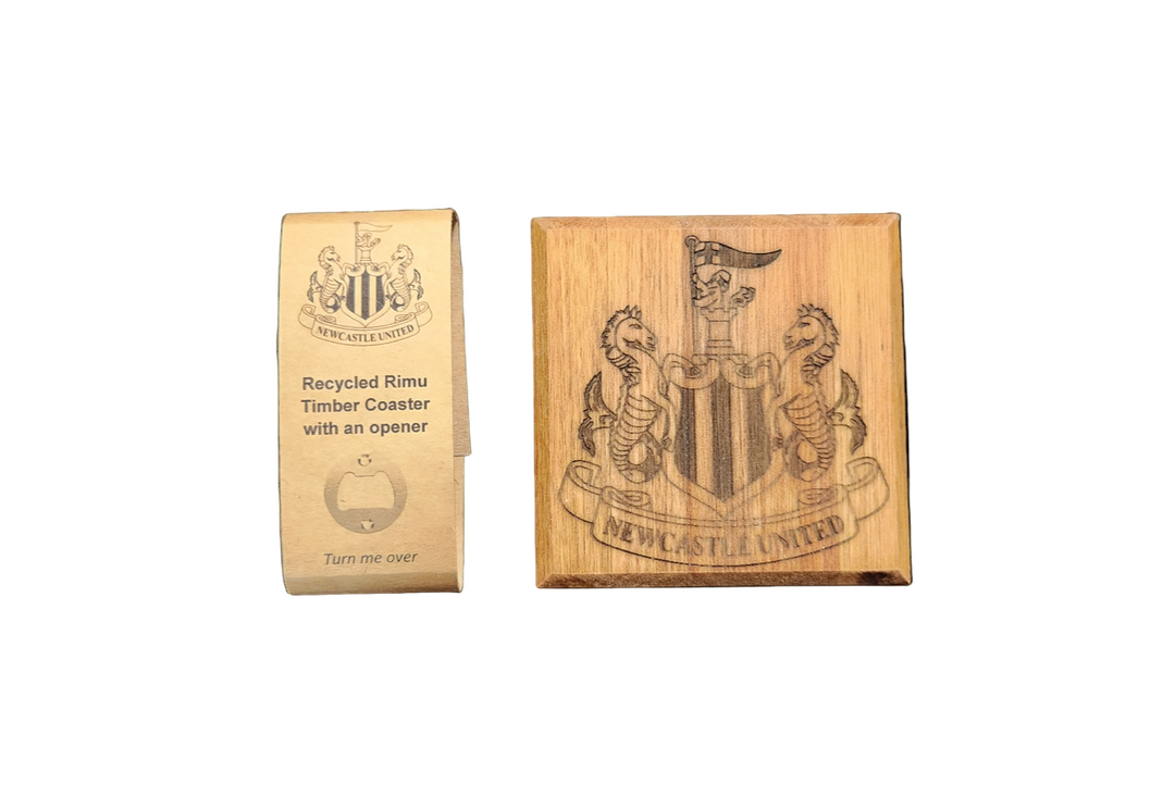 Newcastle Rimu Bottle Opener/Coaster