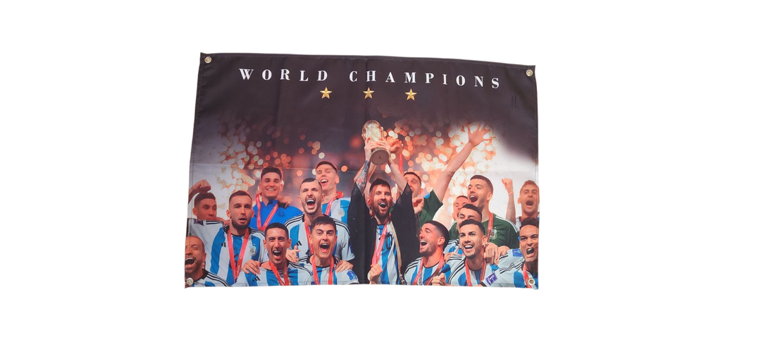 Messi Argentina World Fabric Poster 65X40cm