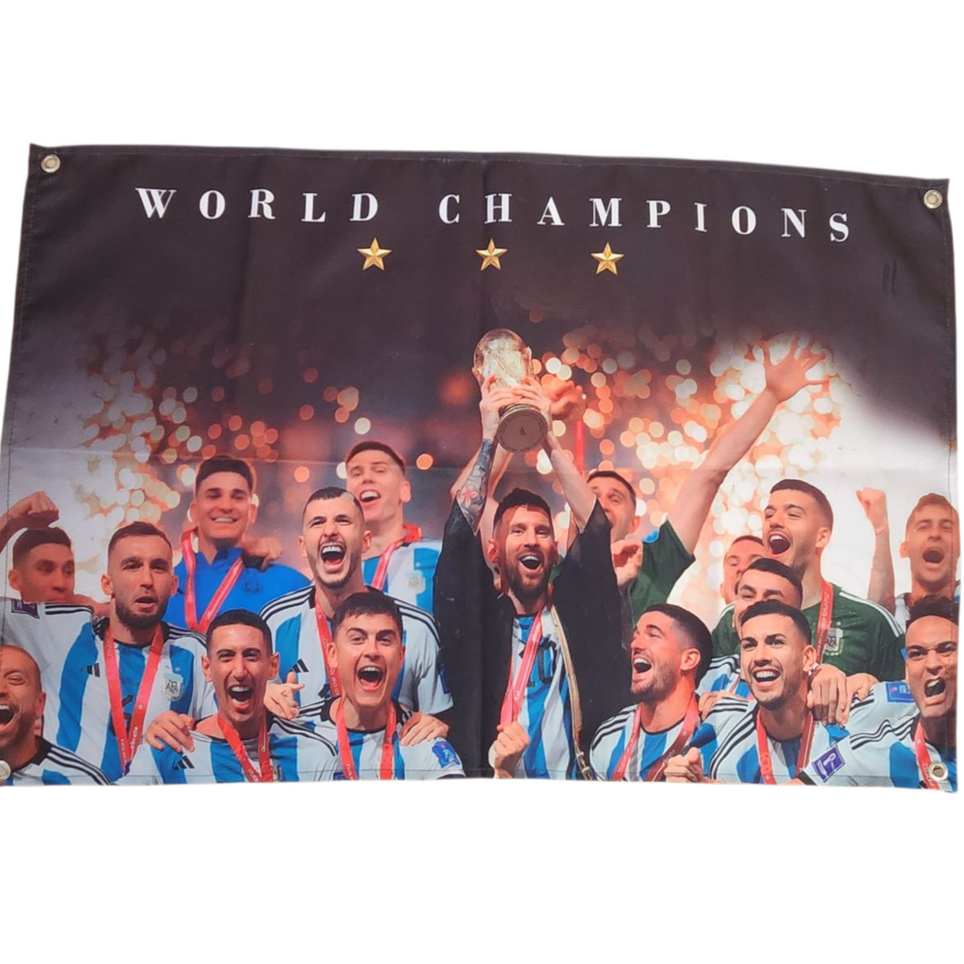 Messi Argentina World Fabric Poster 65X40cm
