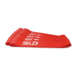 Sklz Fitness Mini Bands Medium (Pack Of 10) / Red