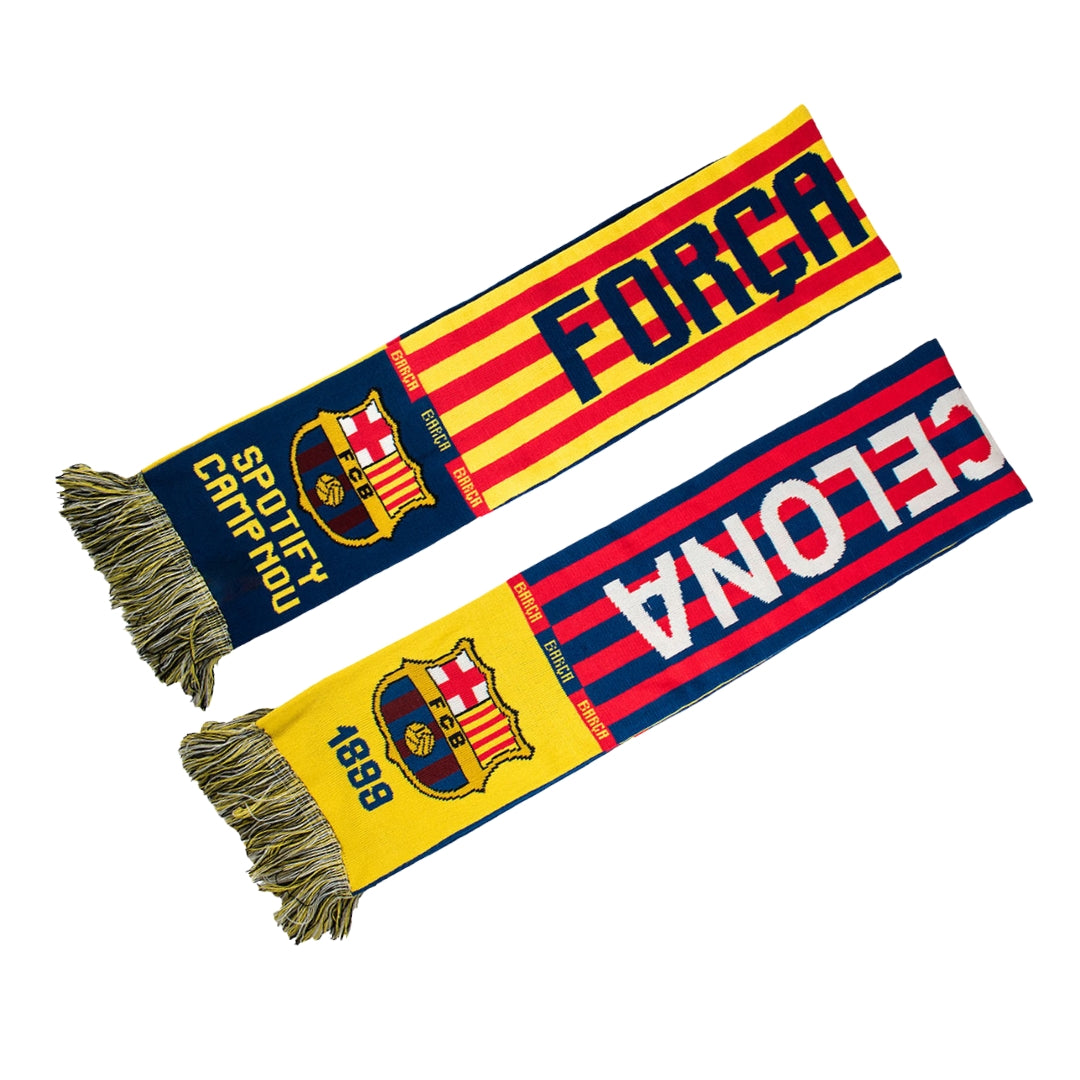 FC Barcelona Red & Navy Scarf | Official Gear – Soccer United NZ