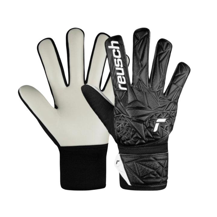 Reusch Goal Keeper Gloves - Attrakt Solid Junior - BLACK