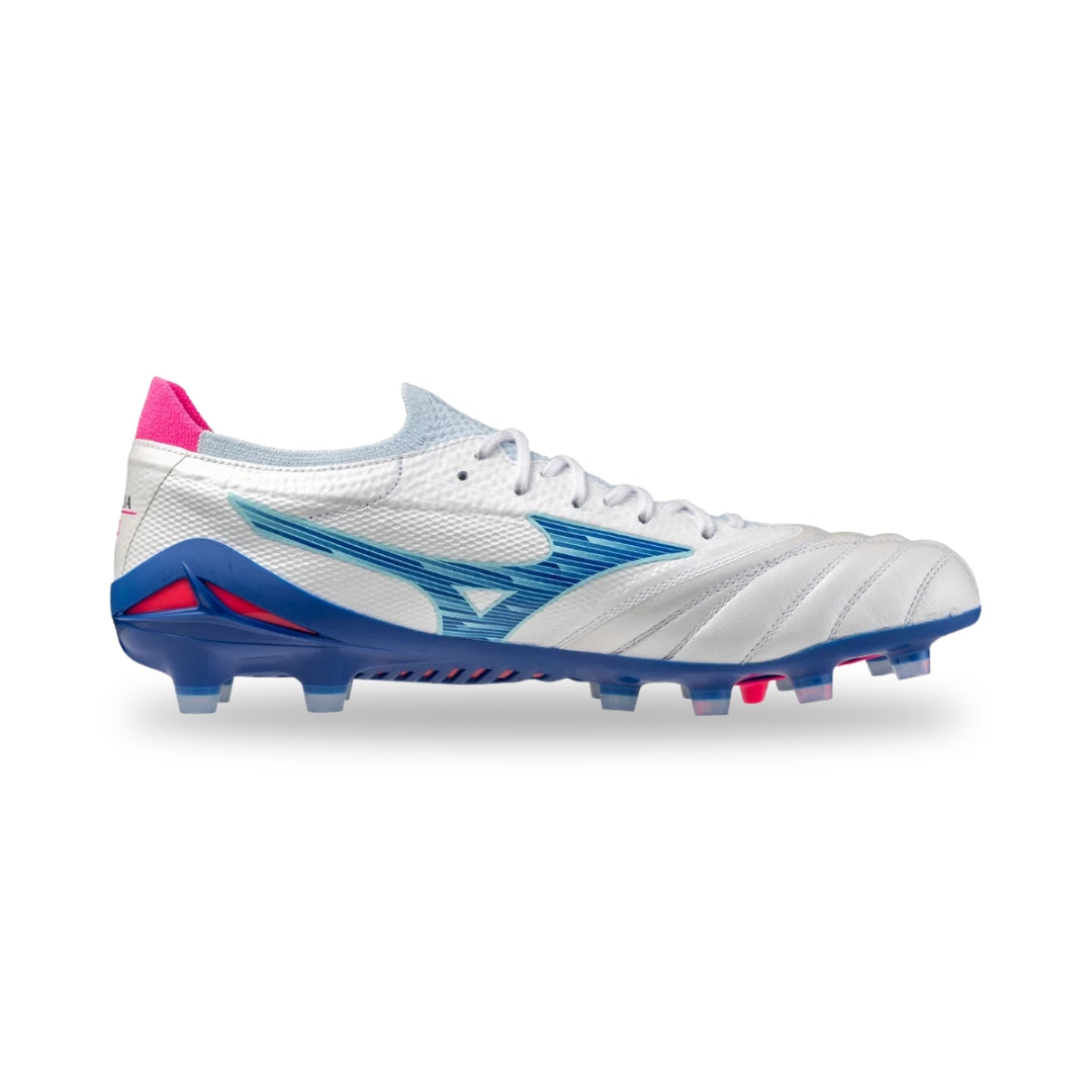 Mizuno Morelia Neo IV β ELITE FG - White / Tanager Turquoise