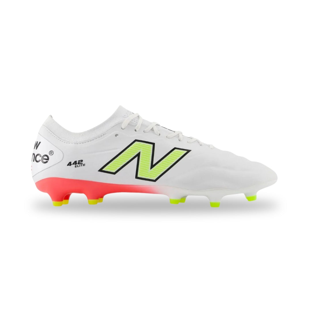 New Balance 442 Elite FG V2 Boots - White – Soccer United NZ