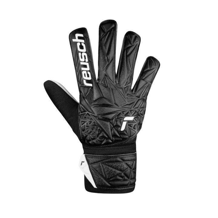 Reusch Goal Keeper Gloves - Attrakt Solid Junior - BLACK