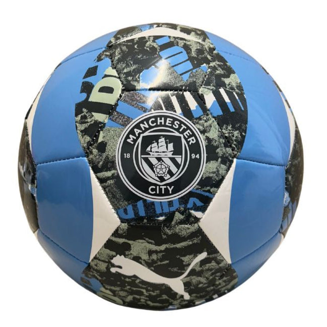 Manchester City Prematch Ball Strong Grey-Team Light Blue Unisex