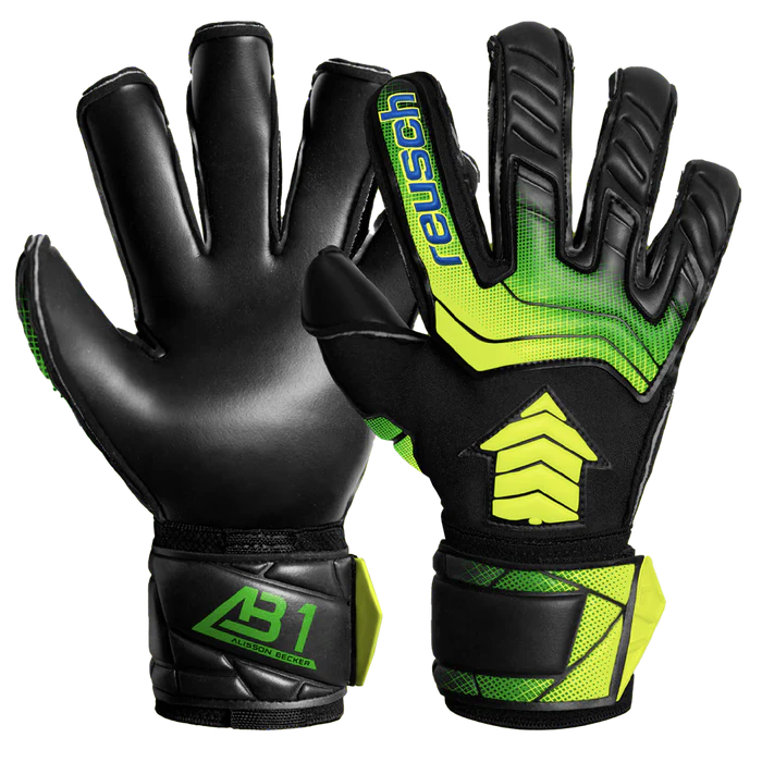 Reusch Attrakt AB1 Duo - Black/ Safety Yellow / Black