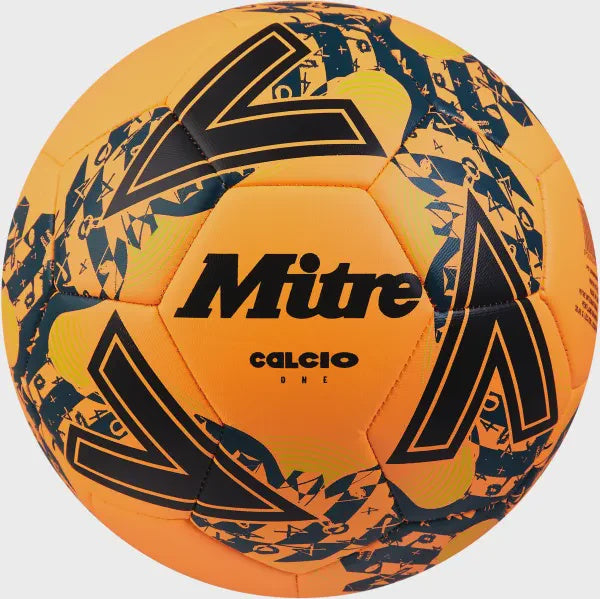 Mitre Calcio One Football - Orange/Black/Teal