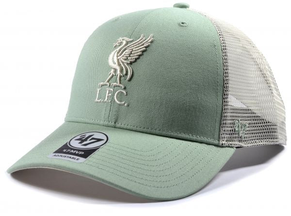 Liverpool 47 Brand Mesh Ball Park Baseball Cap Snapback Eucalyptus / Cream