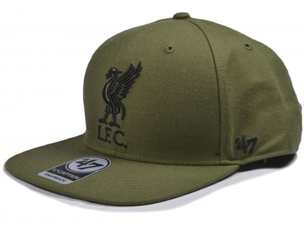 Liverpool 47 Brand Captain Baseball Cap Snapback Dark Green Camo