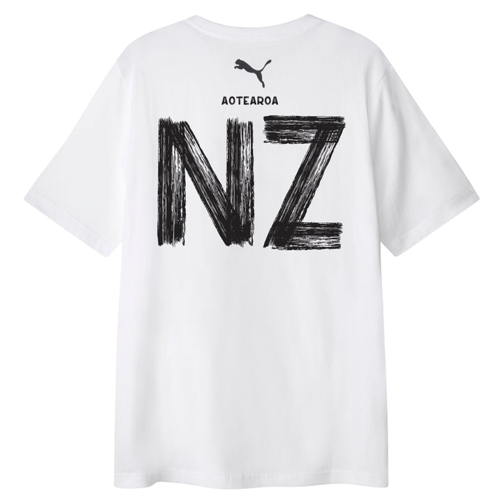 New Zealand Football Casual Tee - Youth - WHITE