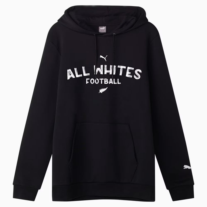 New Zealand Football Casual Hoodie - Unisex - BLACK