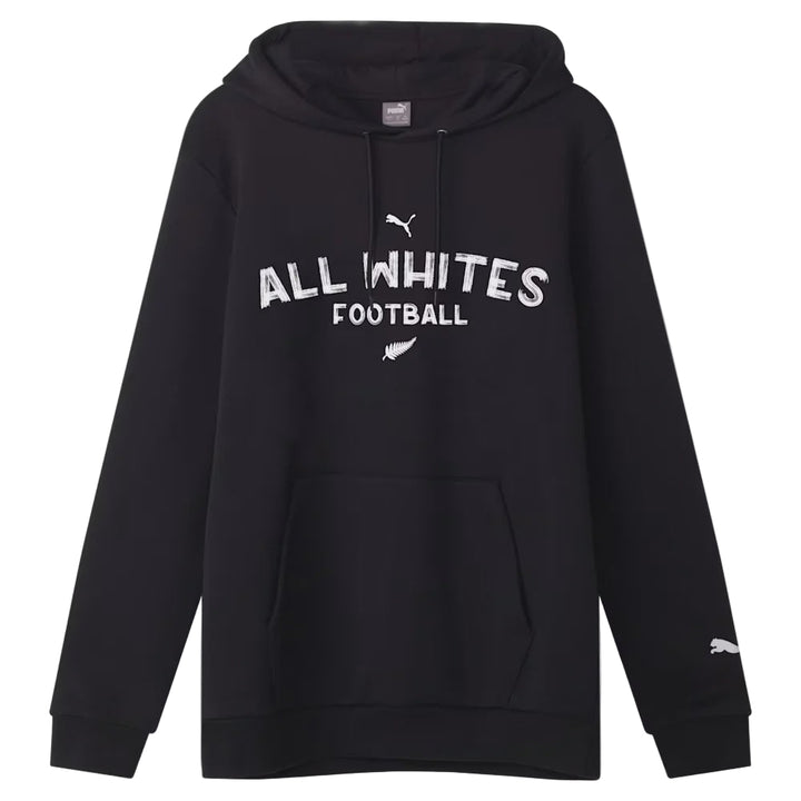 New Zealand Football Casual Hoodie - Black - Youth