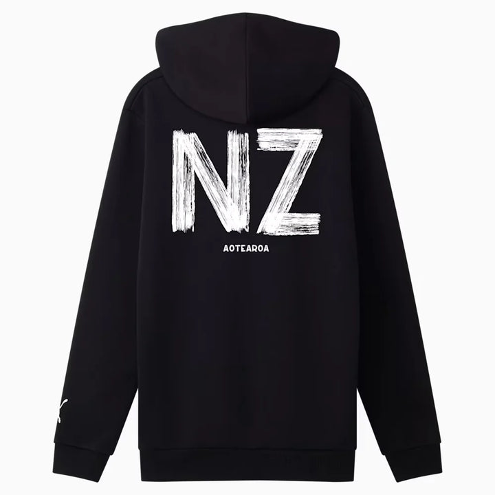 New Zealand Football Casual Hoodie - Black - Youth