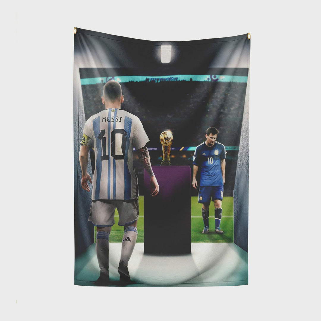 Messi Football World Cup Final Fabric Poster 65X40cm