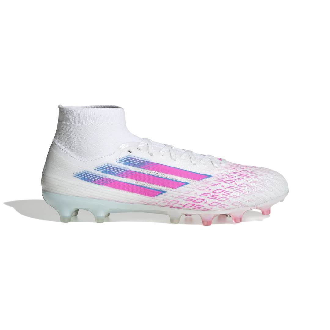 Adidas F50 Sparkfusion Pro Firm Ground/Artificial Grass Boots - White / Lucid Pink