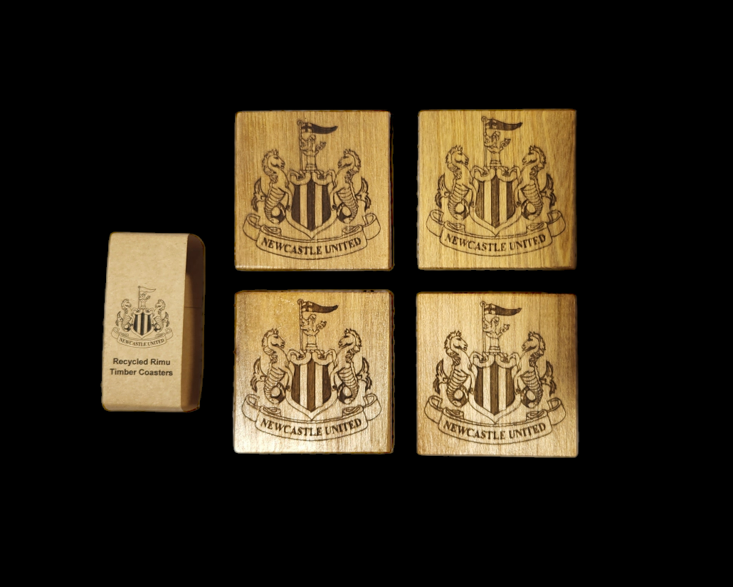 Newcastle Handcrafted NZ timber Coaster Set