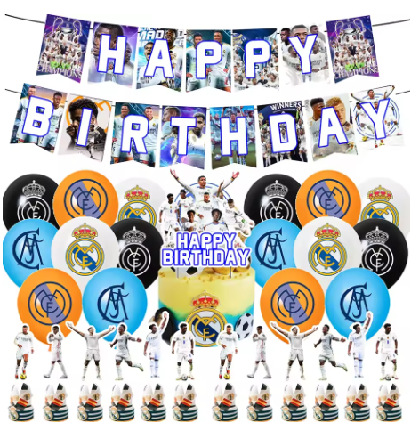 Real Madrid Birthday Party Decoration