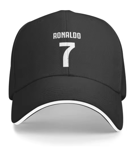 Ronaldo 7 Cap Black/White