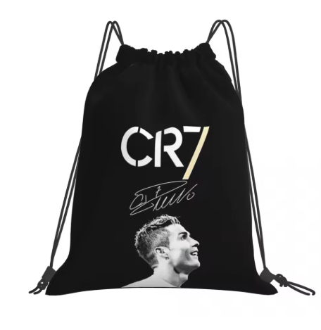 Ronaldo CR7 Drawstring Bag Black