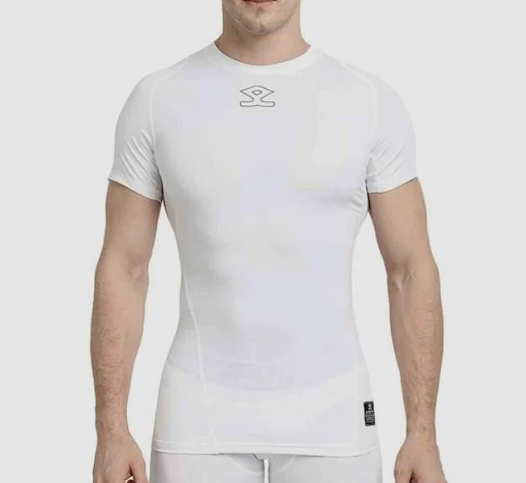 Shrey Baselayer Short Sleeve White