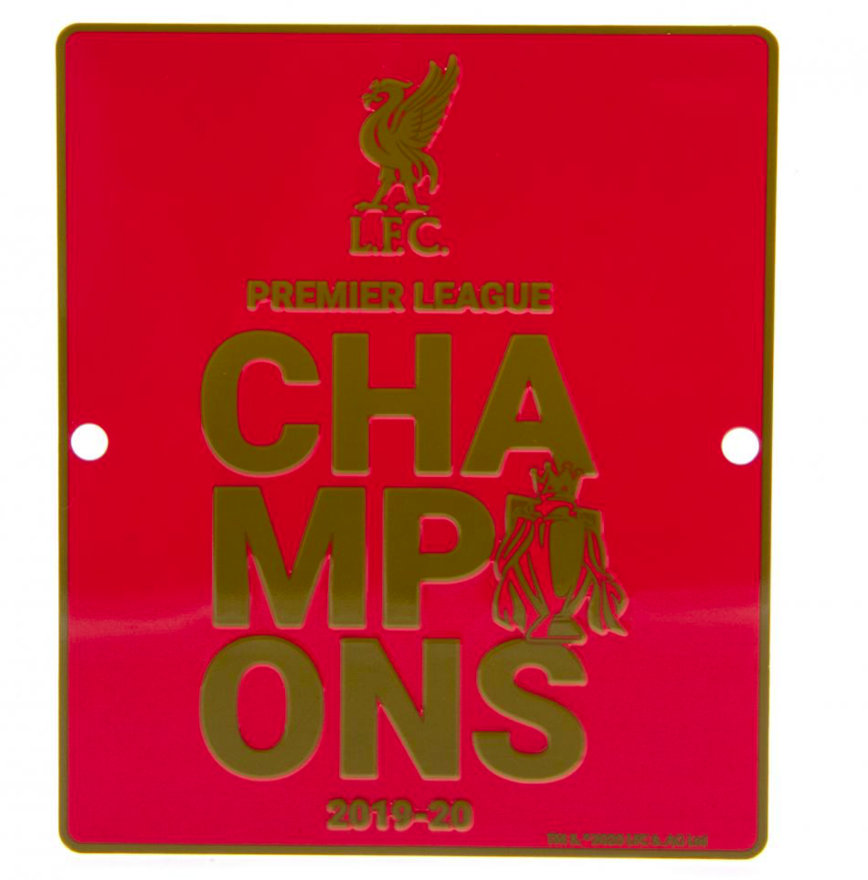 Liverpool FC Premier League Champions Window Sign