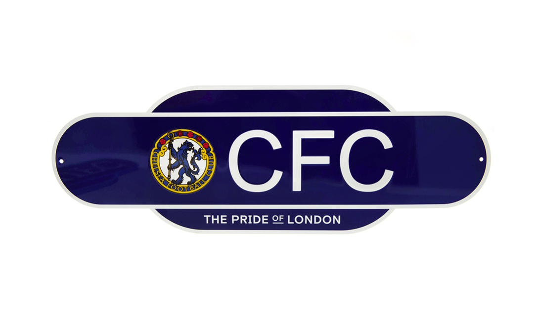 Chelsea FC Colour Retro Sign