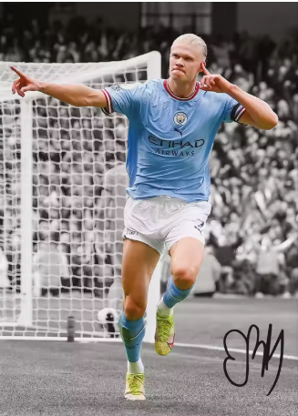 Haaland Manchester City Canvas Poster 45X30cm