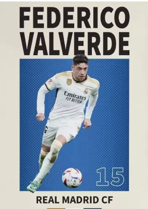 Federico Real Madrid Canvas Poster 45X30cm