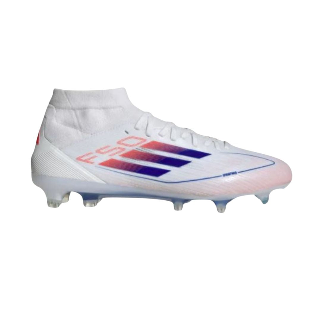 red and blue adidas boots