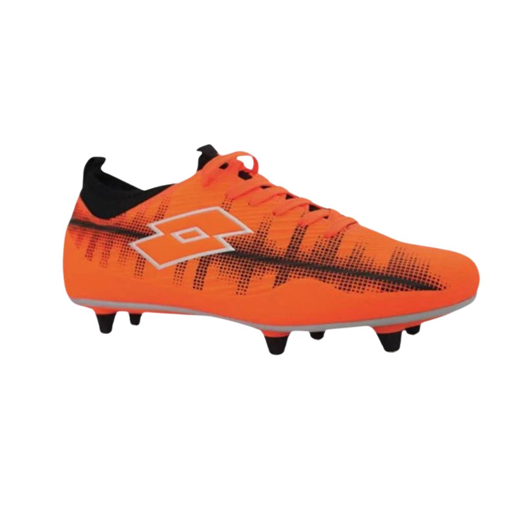 Lotto Evo Soft Ground Junior Football Boots - ORANGE/BLACK