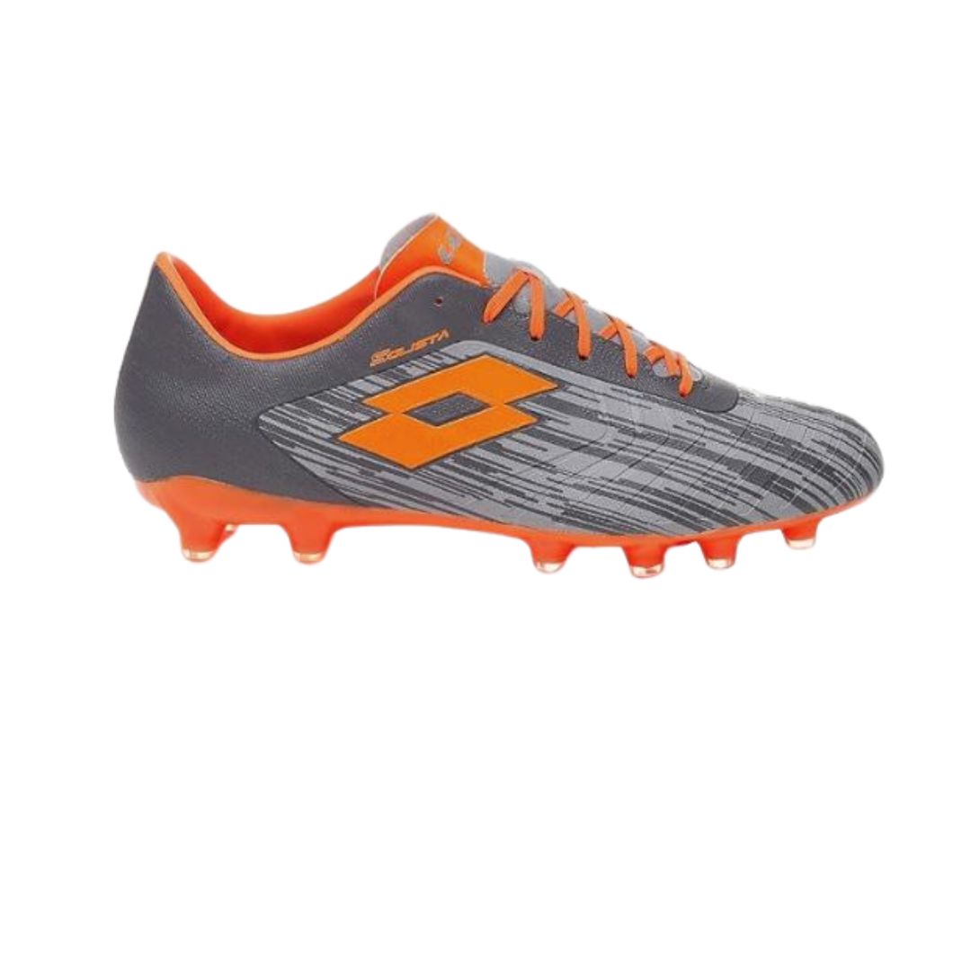 Lotto Solista 700 III FG Junior Football Boots - COOL GREY/ORANGE