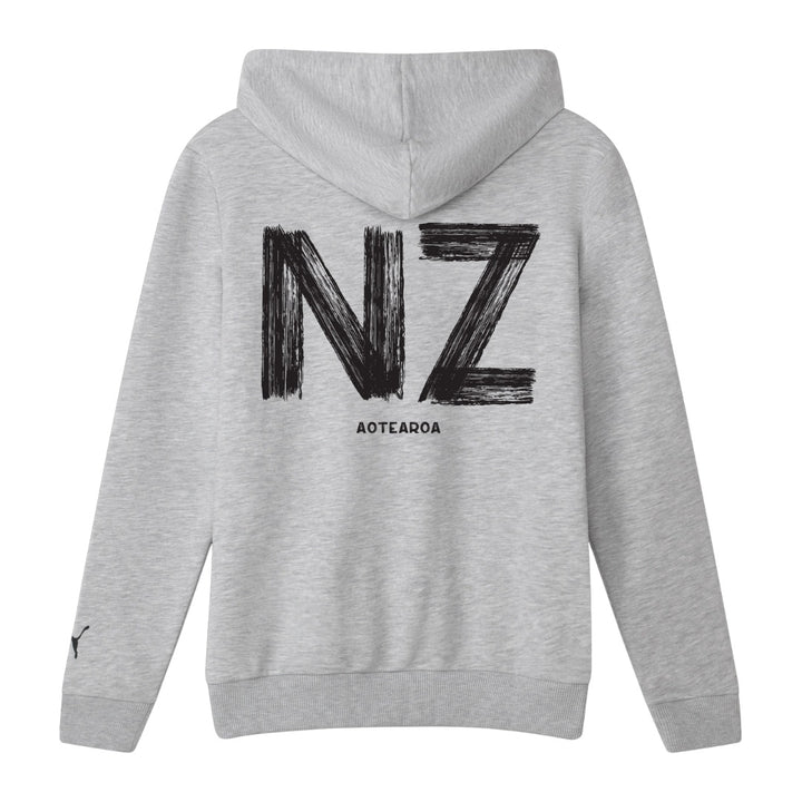 New Zealand Football Casual Hoodie - Unisex - GREY