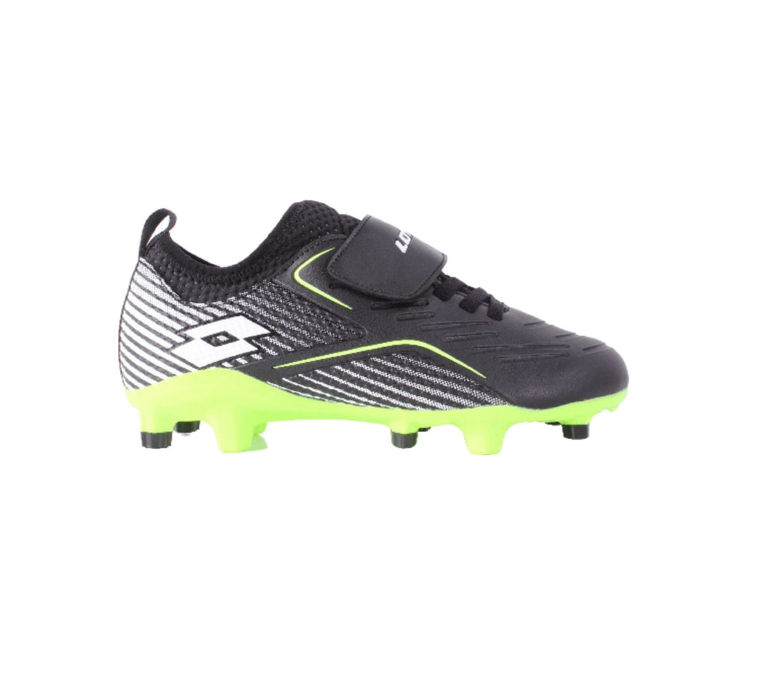 Lotto Ombra FG Junior - BLACK/NEON GREEN