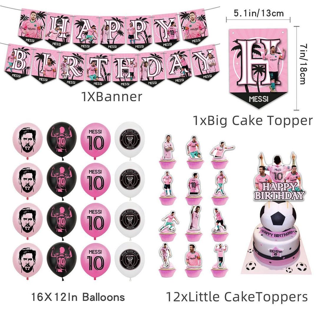 Messi Miami Birthday Decoration