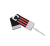 Captains Armband With Retention Band-Black/Pink