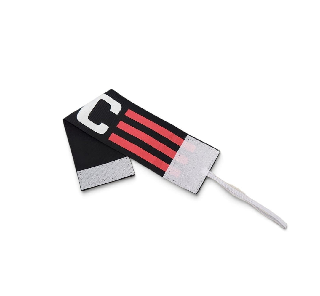 Captains Armband With Retention Band-Black/Pink
