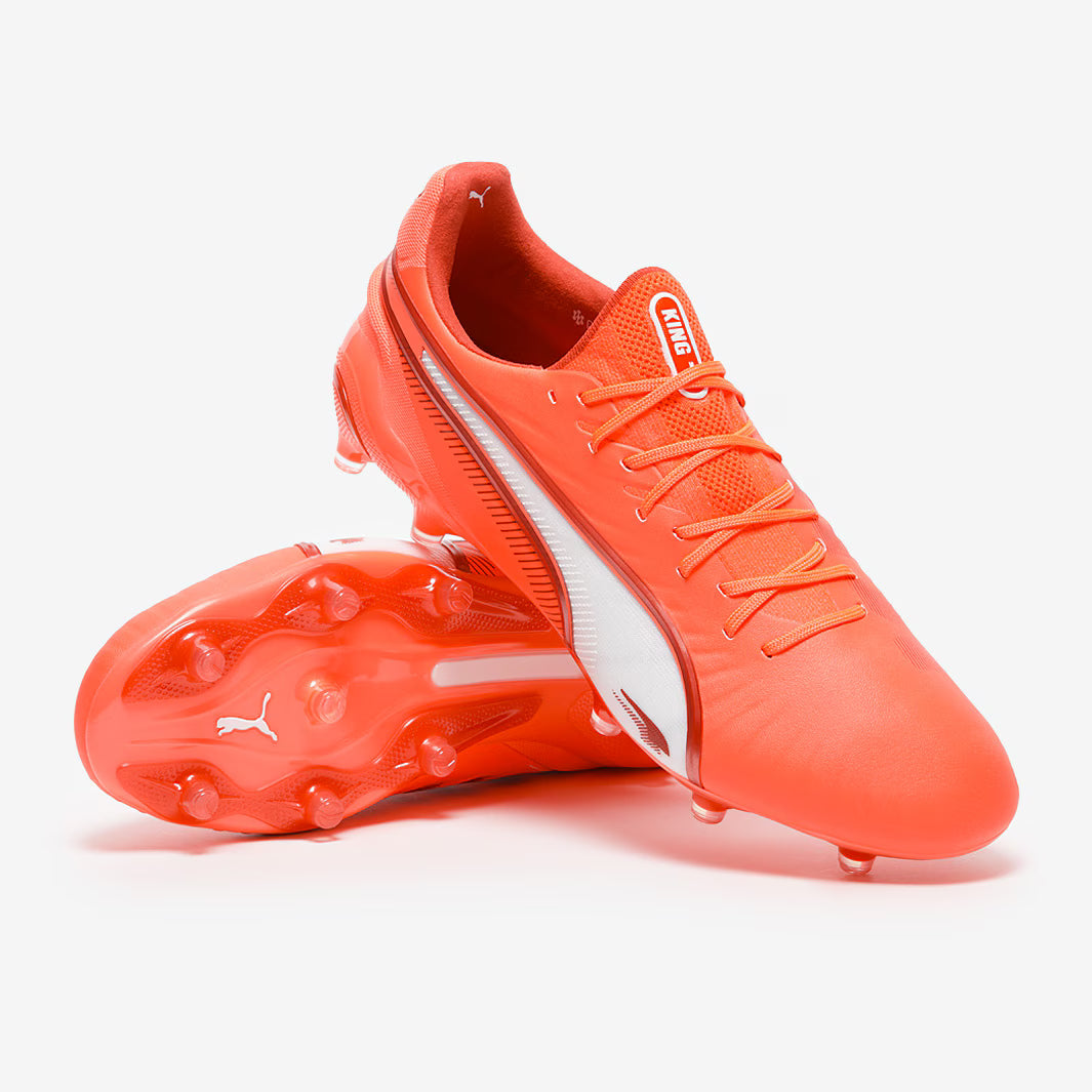 Puma King Ultimate FG/AG - GLOWING-RED/WHITE/RED-FIRE