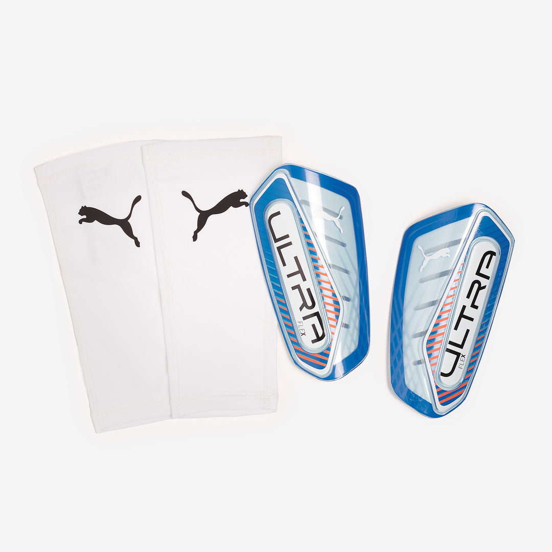 Puma Ultra Flex Sleeve Shin Guard - Ultra blue/ Ultra White