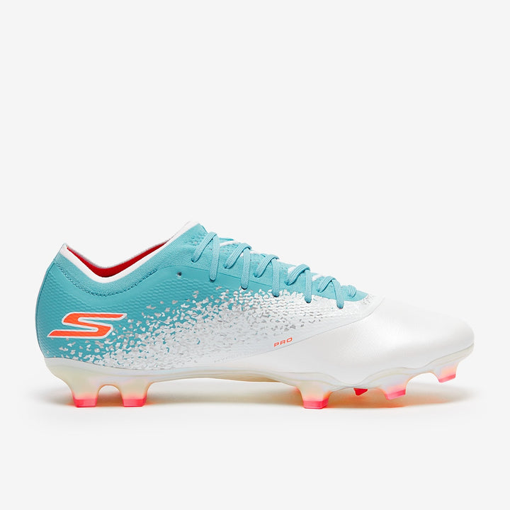 Skechers Razor Elite FG - White/Teal/Coral