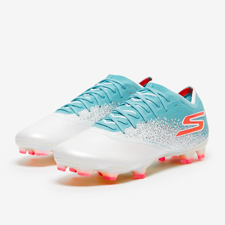 Skechers Razor Elite FG - White/Teal/Coral