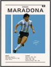 Maradona Canvas Poster 70cm x 50cm