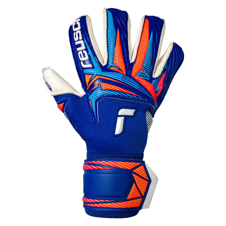 Reusch Attrakt Grip - Sharp Blue / White / Shocking Orange