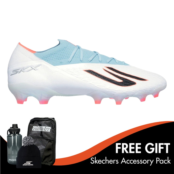 Skechers SKX 2 Elite Firm Ground - White/Turquoise/Pink