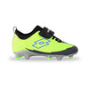 Lotto Monza FG CL Velcro Jnr Boots – Neon Green / Charcoal