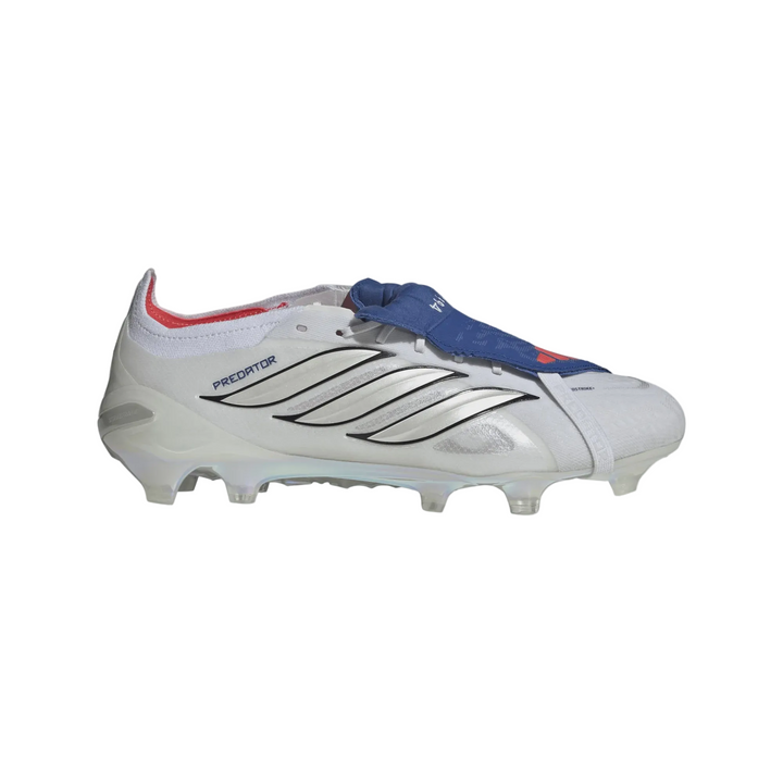 Predator Elite Fold-Over Tongue FG Boots - White / Metallic / Blue