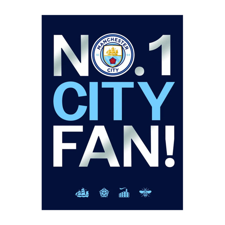 Manchester City FC No. 1 Fan Birthday Card