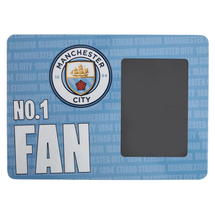 Manchester City FC No1 Fan Picture Frame Sign