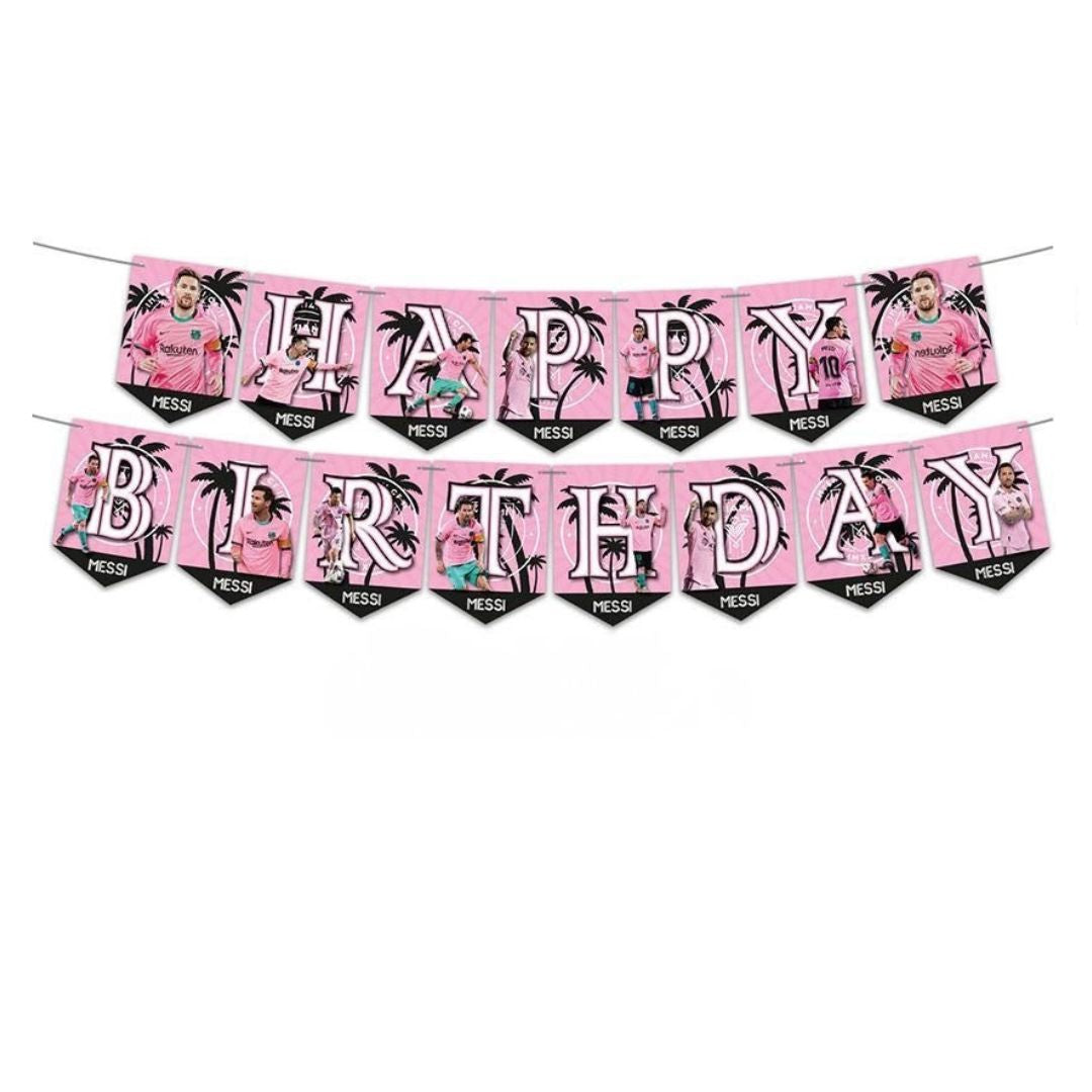 Messi Miami Birthday Decoration Set