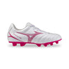 Mizuno Monarcida III Neo Select Junior FG - White / Pink